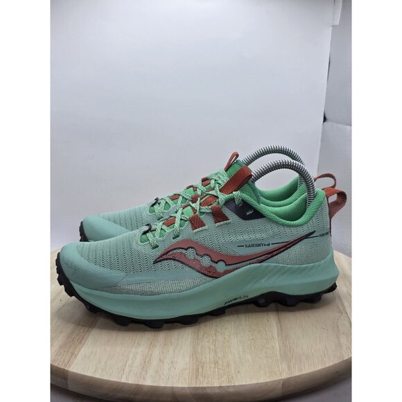 Saucony Shoes - Saucony Peregrine 13 S10838-25 Womens US 7 Trail Running Sneakers Sprig Canopy